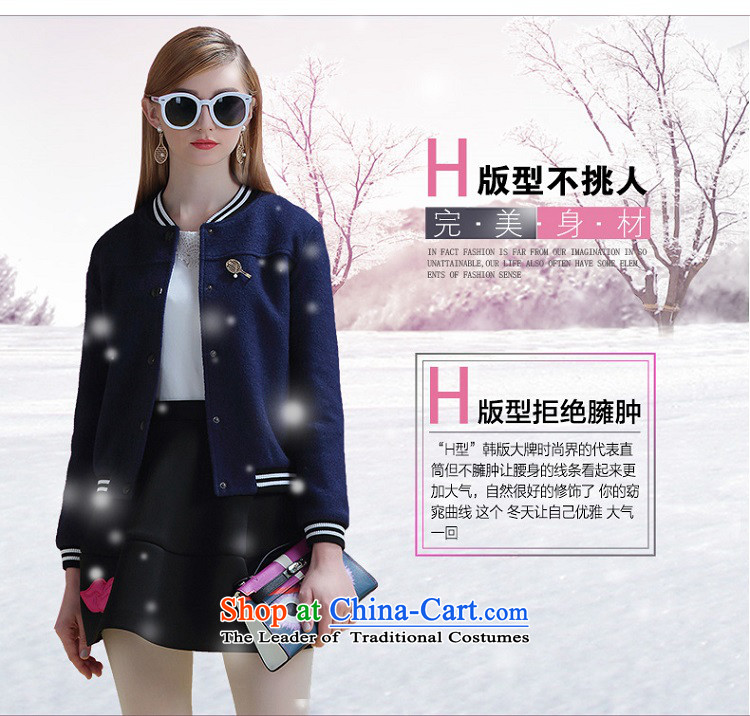 Ms Audrey Eu xivi xin gross? Women 2015 winter coats of new small wind short of Heung-stitching long-sleeved jacket Y554190 detained dark navy M picture, prices, brand platters! The elections are supplied in the national character of distribution, so action, buy now enjoy more preferential! As soon as possible.