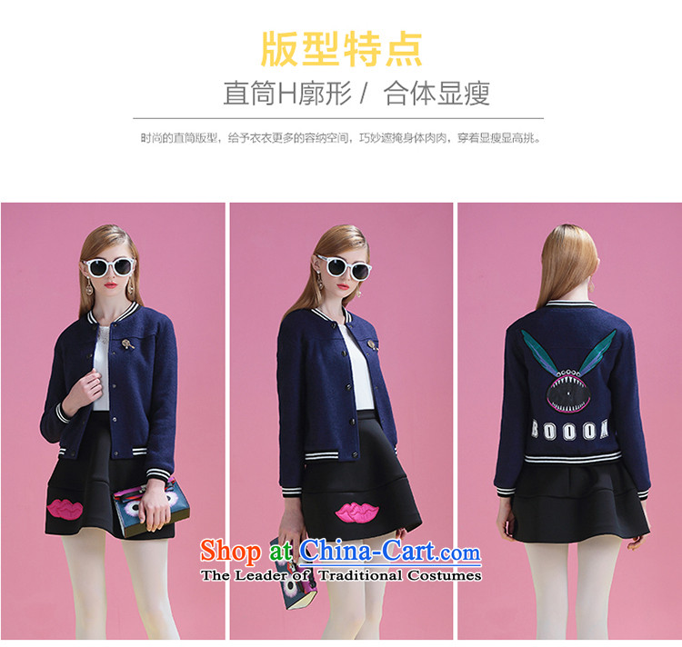 Ms Audrey Eu xivi xin gross? Women 2015 winter coats of new small wind short of Heung-stitching long-sleeved jacket Y554190 detained dark navy M picture, prices, brand platters! The elections are supplied in the national character of distribution, so action, buy now enjoy more preferential! As soon as possible.