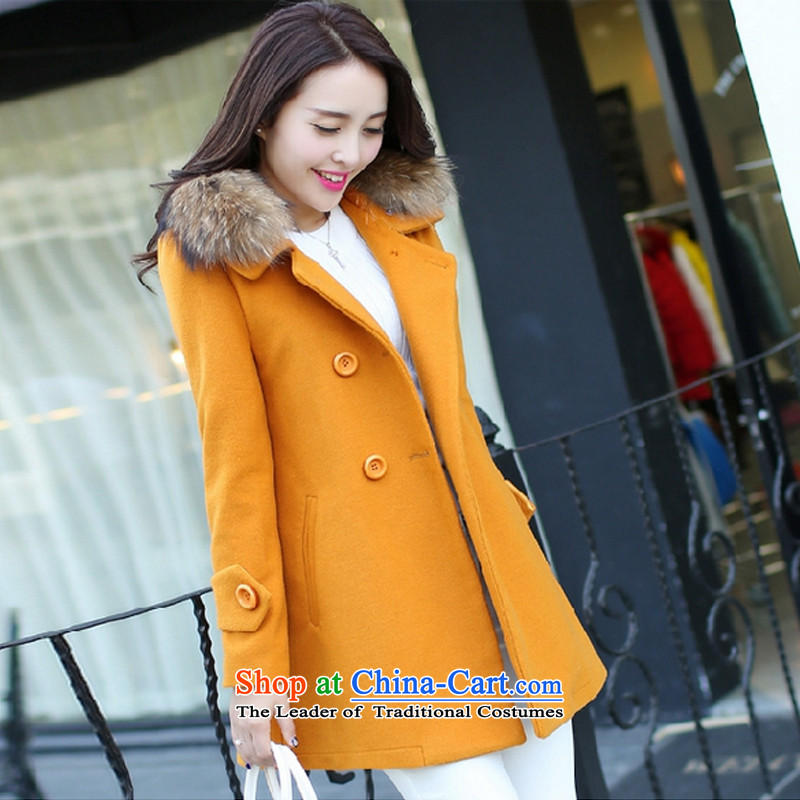 Korea Breeze 2015 new products in the winter Sau San gross for long coats 8,125 ore Huang? M Won Breeze (han fengxixi) , , , shopping on the Internet