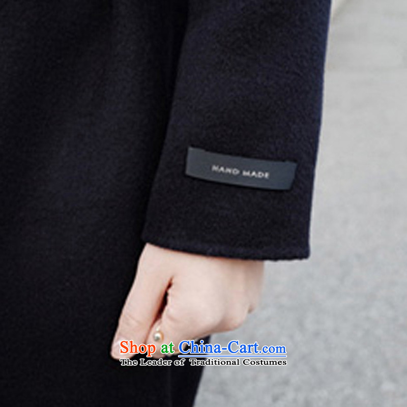 Wool coat women XZOO? a wool coat in the long winter 2015 New pure black s,xzoo,,, shopping on the Internet