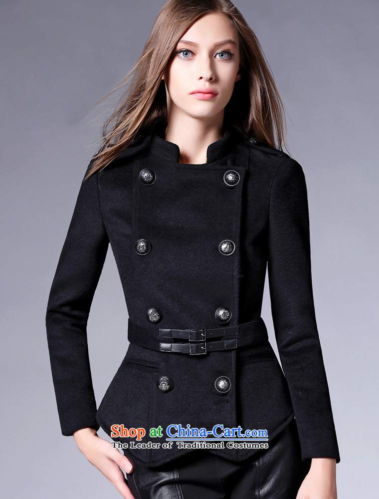 Zk Western women 2015 Fall/Winter Collections new double-jacket in gross? Long Sau San a wool coat woolen coat black M picture, prices, brand platters! The elections are supplied in the national character of distribution, so action, buy now enjoy more preferential! As soon as possible.