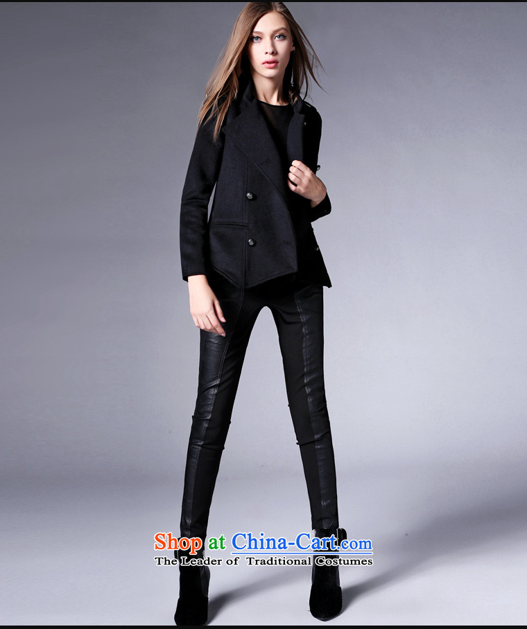 Zk Western women 2015 Fall/Winter Collections new double-jacket in gross? Long Sau San a wool coat woolen coat black M picture, prices, brand platters! The elections are supplied in the national character of distribution, so action, buy now enjoy more preferential! As soon as possible.