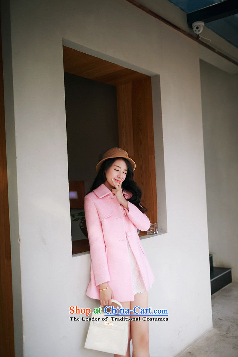 Christy Love 2015 autumn and winter new Korean version in the long hair of Sau San? jacket lapel a wool coat D3059 female pink S expected issued on 22 November, the price and the brand image of Platters! The elections are supplied in the national character of distribution, so action, buy now enjoy more preferential! As soon as possible.