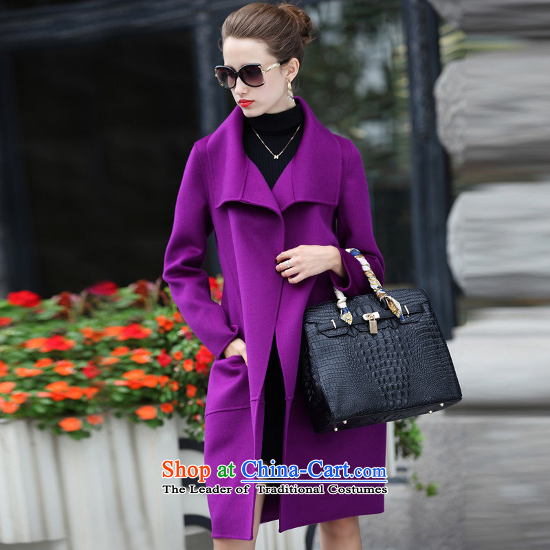 Better, 2015 women yi autumn and winter new coats jacket in Sau San? Long gross coats  XXL, VIOLET W8001? Better Products , , , name Yi shopping on the Internet