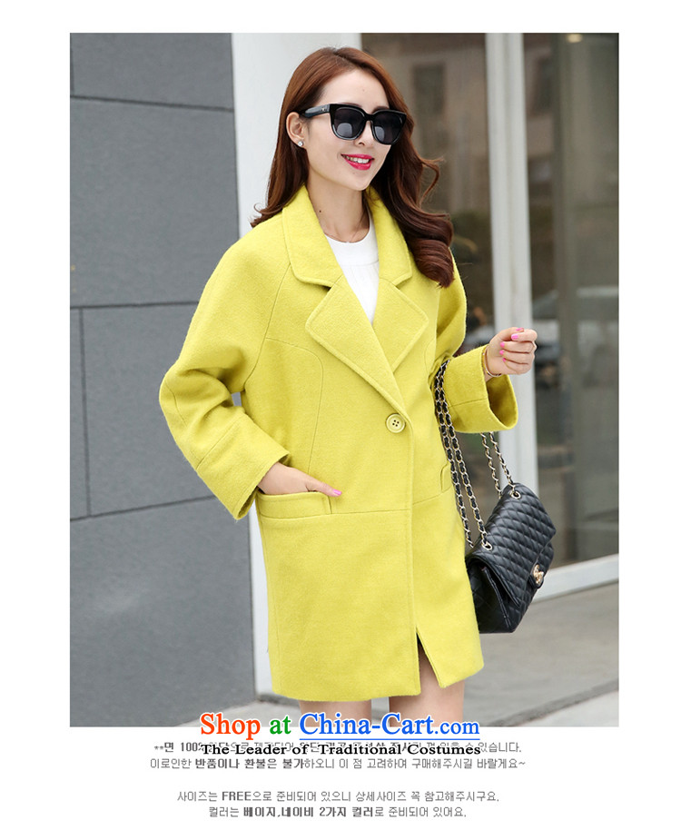 Sin has 2015 autumn and winter new Korean fan Sau San video skinny Heung-wind-up in gross? jacket long a wool coat Blue M picture, prices, brand platters! The elections are supplied in the national character of distribution, so action, buy now enjoy more preferential! As soon as possible.
