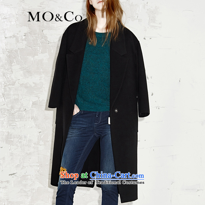 Women's Beauty Mo_co. thin hair? coats graphics long toner color large lapel after MA153OVC18's moco W08 A footswitch is pressed blackXXSTOXL_