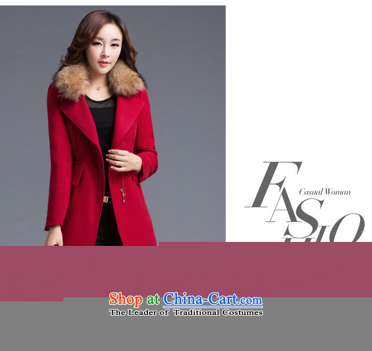 However beautiful Winter 2015 new Korean version in the thick of Sau San long hair? coats female 1020 Navy L  plus image cotton, prices, brand platters! The elections are supplied in the national character of distribution, so action, buy now enjoy more preferential! As soon as possible.