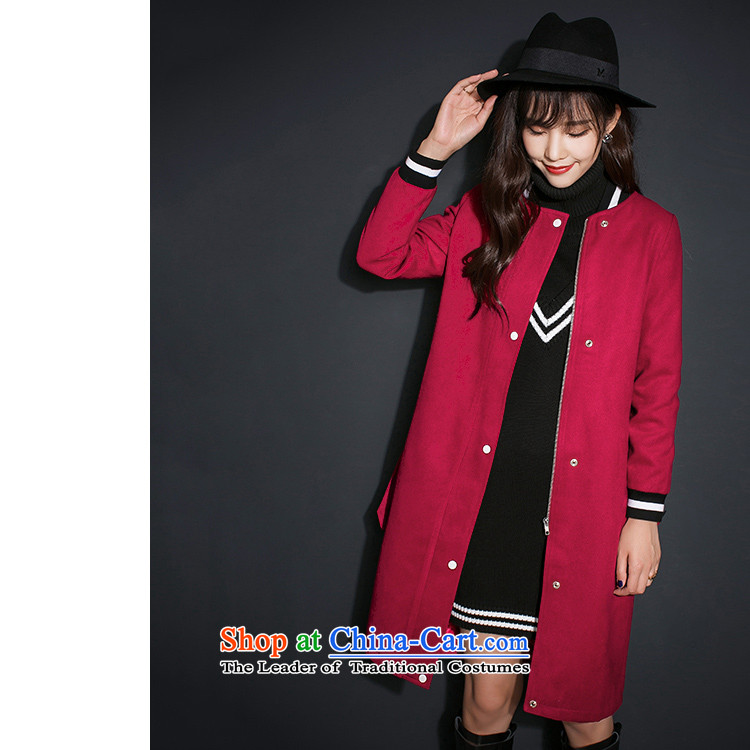 The interpolator 7 New Europe and the 2015 winter wind baseball tether a long coat female wine red S picture, prices, brand platters! The elections are supplied in the national character of distribution, so action, buy now enjoy more preferential! As soon as possible.