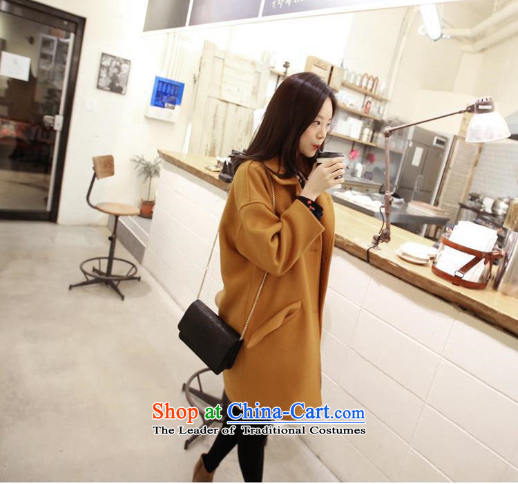 The achievement of the 2015 autumn and winter new Korean trendy code in women's long hair? jacket turmeric yellow M picture, prices, brand platters! The elections are supplied in the national character of distribution, so action, buy now enjoy more preferential! As soon as possible.