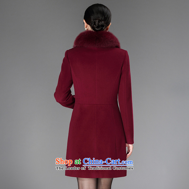 Contact Us dual leaf gross women coat? cashmere sweater in new long long-sleeved 2015 stylish colors and a gross fox M dual leaf contact (LUO SHUANG YE) , , , shopping on the Internet