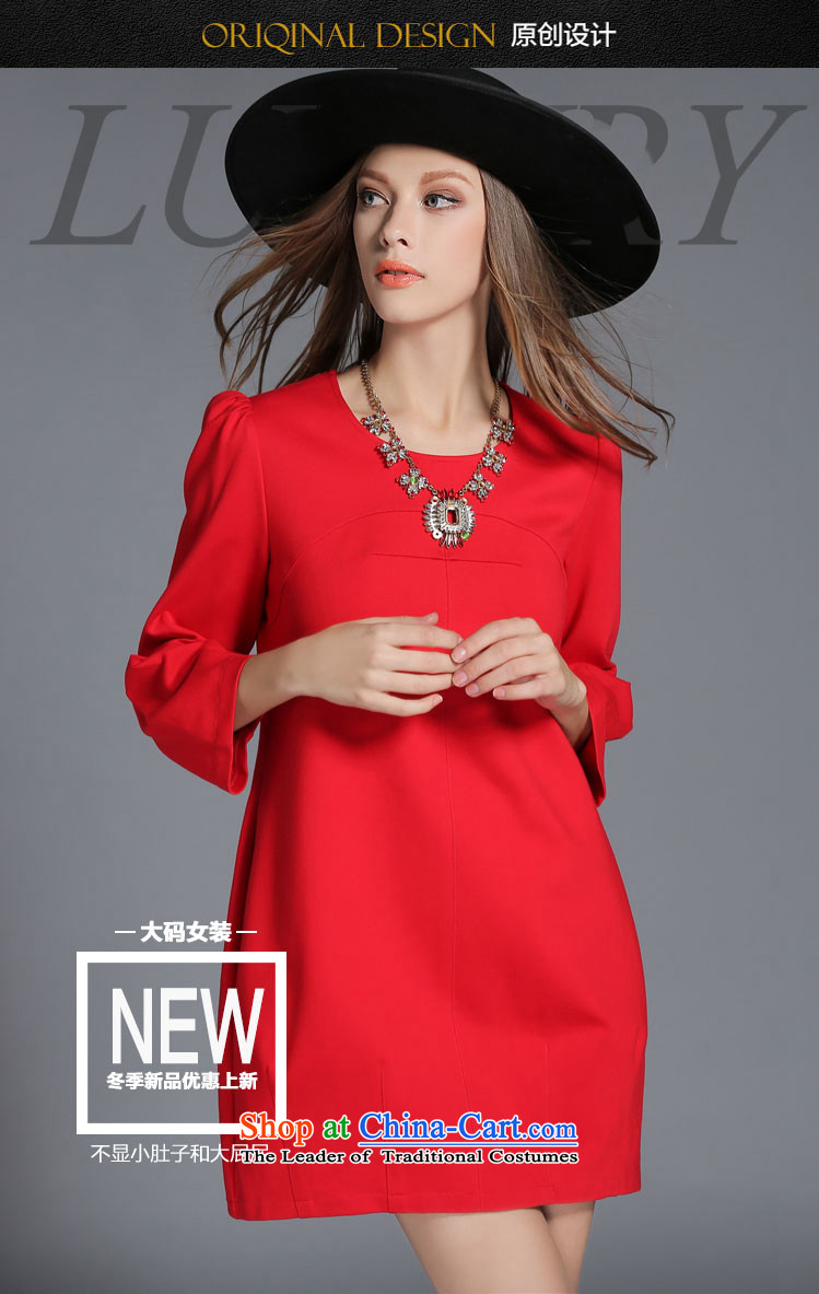 Rui Mei to large 2015 Fall/Winter Collections for women to new xl stylish and elegant dresses R2010 RED 3XL picture, prices, brand platters! The elections are supplied in the national character of distribution, so action, buy now enjoy more preferential! As soon as possible.