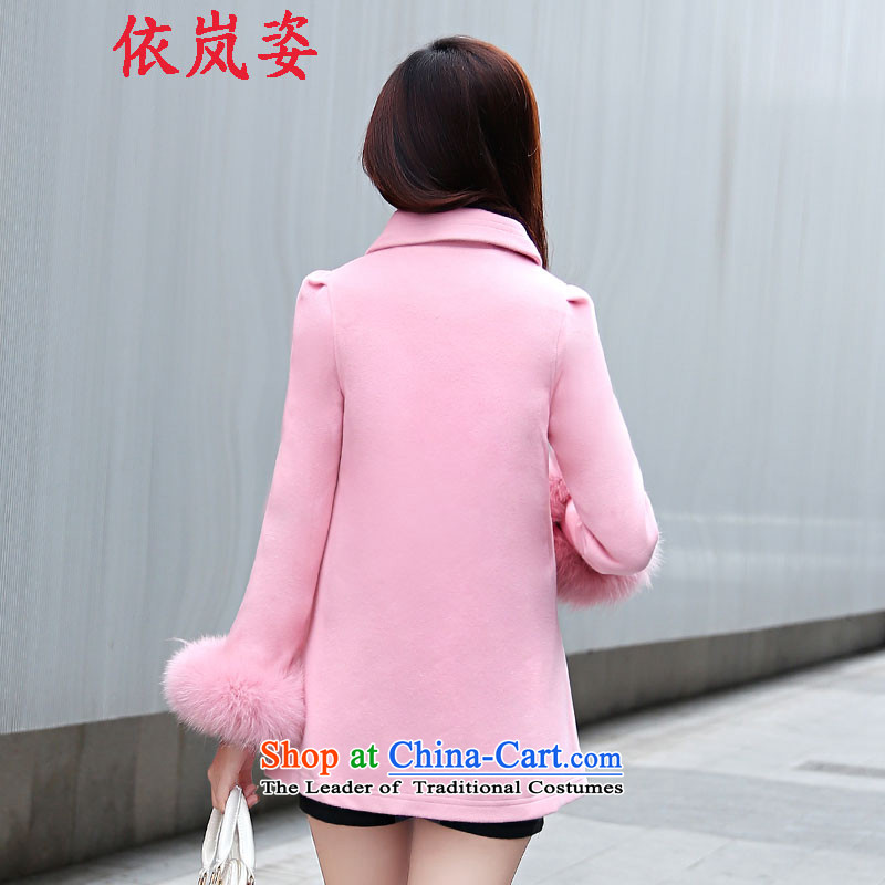 In accordance with the proposals for winter 2015 Gigi Lai new medium to long term, a typeface thick hair? female Korean jacket coat women? gross pink , L, in accordance with the proposals Gigi Lai , , , shopping on the Internet