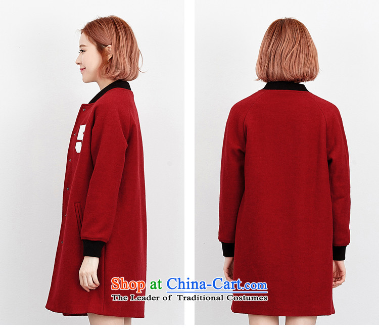 Wide Color Gamut 2015 autumn and winter new Korean female college wind letters in embroidery long cardigan?? Jacket coat gross carbon M picture, prices, brand platters! The elections are supplied in the national character of distribution, so action, buy now enjoy more preferential! As soon as possible.