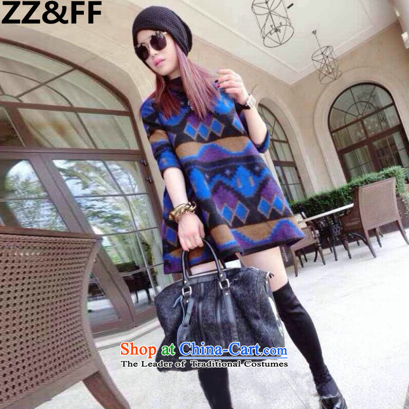 Large 2015 Zz_ff women with new centers fall to increase long-sleeved mm gross? dresses in sister long thick_? sub dressesXXXL_ color pictures of the suggested larger 170-200 catty_