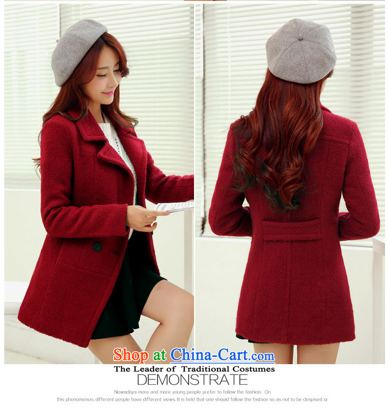 The Korean version of Crystal Princess 158 gross? female Korean version of the jacket long autumn and winter New Sau San Mao? coats Light Gray L picture, prices, brand platters! The elections are supplied in the national character of distribution, so action, buy now enjoy more preferential! As soon as possible.