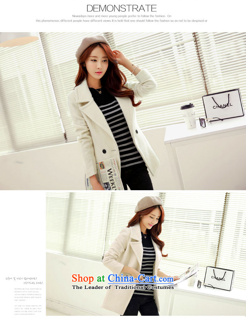 The Korean version of Crystal Princess 158 gross? female Korean version of the jacket long autumn and winter New Sau San Mao? coats Light Gray L picture, prices, brand platters! The elections are supplied in the national character of distribution, so action, buy now enjoy more preferential! As soon as possible.
