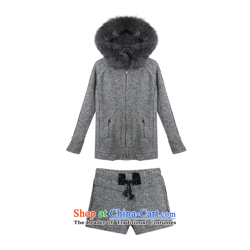 Yu-Sin-thick sister to increase women's code 2015 autumn and winter new cap gross? jacket female thick mm shorts two Kit 9605 carbon 5XL 175-200 recommends that you, Yu's sin (yuerxianzi) , , , shopping on the Internet