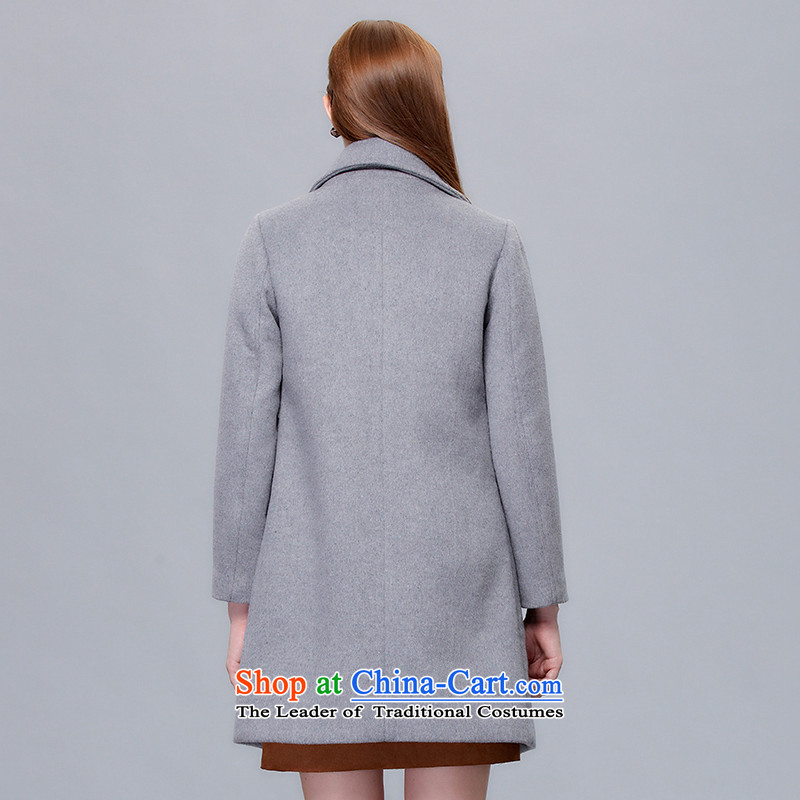 As provided for larger gross girls jacket? long thick thick winter thick sister mm wool coat loose video thin? 3191 gray 5XL, Yee (qisuo provisions) , , , shopping on the Internet