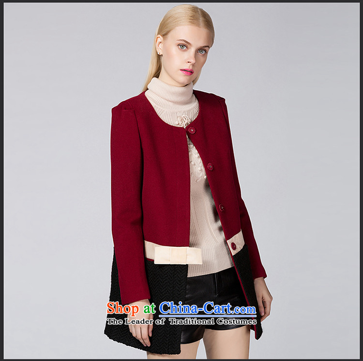 Ditto Dutout 2015 autumn and winter new Korean bow tie in woolen coat Ms. long han bum D13DR583 gross? coats wine red L picture, prices, brand platters! The elections are supplied in the national character of distribution, so action, buy now enjoy more preferential! As soon as possible.