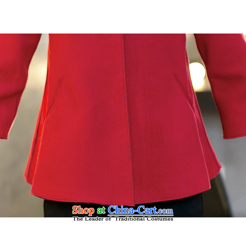 Yu-Sin-thick mm to increase women's code 2015 autumn and winter new cloak? jacket nagymaros for gross shawl video thin a wool coat 690 Chinese red 5XL 175-200 recommends that you, Yu's sin (yuerxianzi) , , , shopping on the Internet