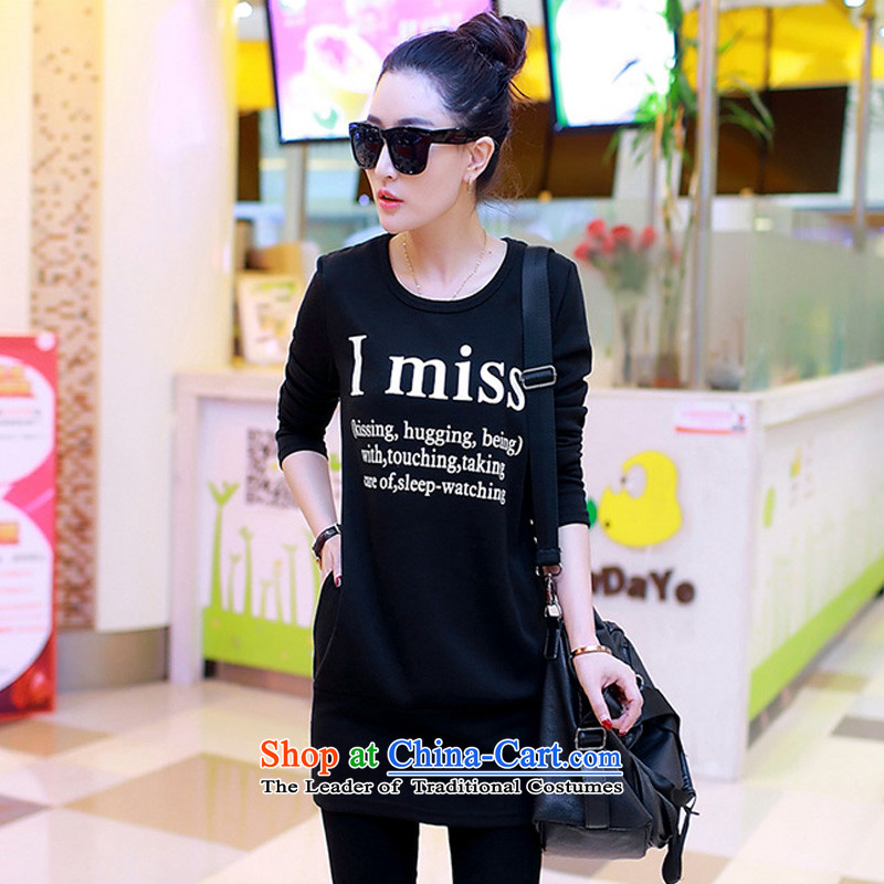 O Ya-ting to xl female autumn and winter plus lint-free sweater in female students forming the basis of the new Korean version of 2015 mm thick loose long-sleeved T-shirt female black 4XL recommends that you, O Jacob 160-180-ting (aoyating) , , , shopping on the Internet