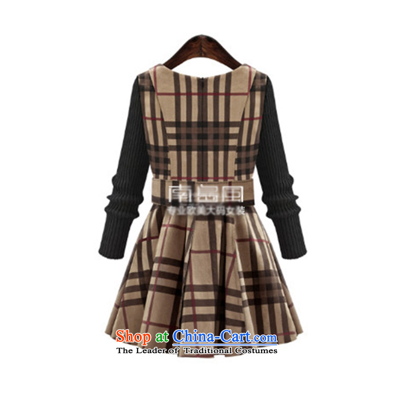 O Ya-ting to increase women's code 2015 new expertise mm thin grid graphics suede autumn and winter skirt wear skirts 3832 pictures female color with waistband 5XL 175-200 recommends that you, O Jacob aoyating Ting () , , , shopping on the Internet