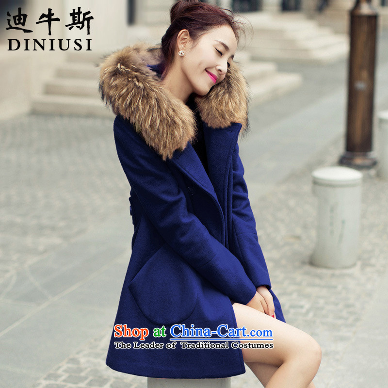 The achievement of the 2015 autumn and winter new Korean version in the van of the goddess of double-coats women's gross? Kang S Disney yellow jacket, , , , shopping on the Internet