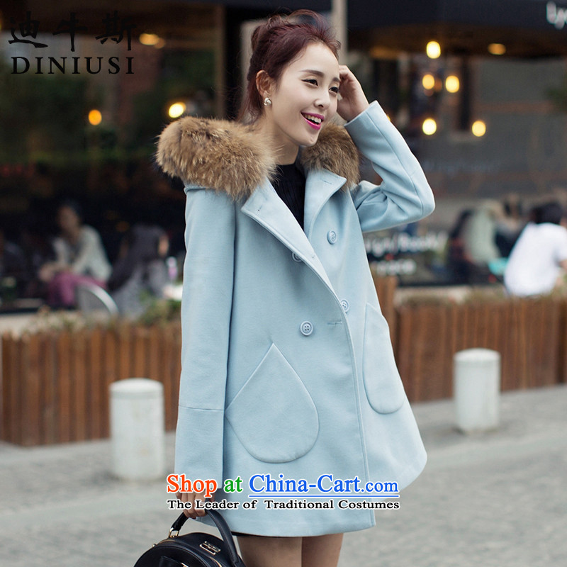 The achievement of the 2015 autumn and winter new Korean version in the van of the goddess of double-coats women's gross? Kang S Disney yellow jacket, , , , shopping on the Internet