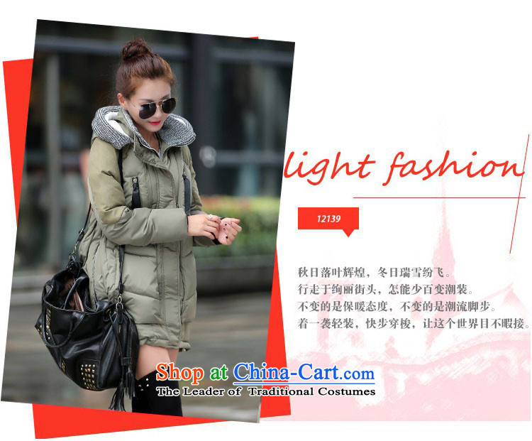 Elisabeth wa concluded card to cotton coat female larger female 200 catties jacket extra female winter clothing thick girls' Graphics thin, Korean winter increase cotton robe feather black large version 170 to 200 catties XXL suitable for Picture, prices, brand platters! The elections are supplied in the national character of distribution, so action, buy now enjoy more preferential! As soon as possible.