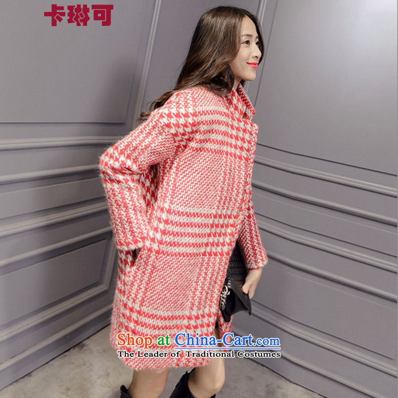 Carleen gross? for winter coats women 2015 new Korean women in a compartment relaxd long thick hair? Ruby Red M card jacket Lin can be , , , shopping on the Internet
