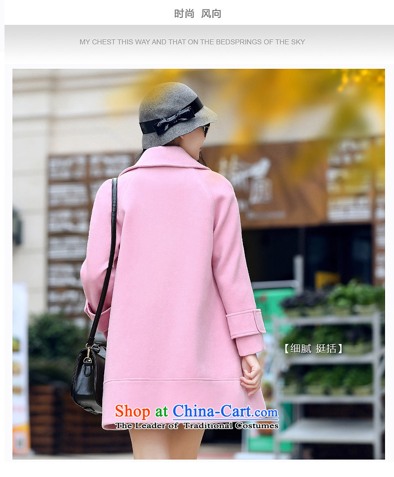 Gross girls jacket? Long 2015 Fall/Winter Collections of the new Korean citizenry lapel Sau San wool a wool coat pink S picture, prices, brand platters! The elections are supplied in the national character of distribution, so action, buy now enjoy more preferential! As soon as possible.