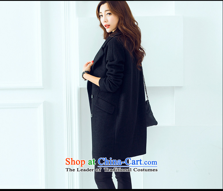 Weiwei Chen No. 2015 autumn and winter new Korean women in a relaxd thick long hair? jacket black L photo, 67 14 4. Prices, brand platters! The elections are supplied in the national character of distribution, so action, buy now enjoy more preferential! As soon as possible.