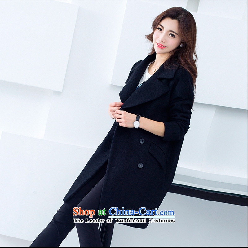 Weiwei Chen No. 2015 autumn and winter new Korean women in a relaxd thick long hair? 67 14 4. Black , L jacket weiwei Chen commodities (VIVICP) , , , shopping on the Internet