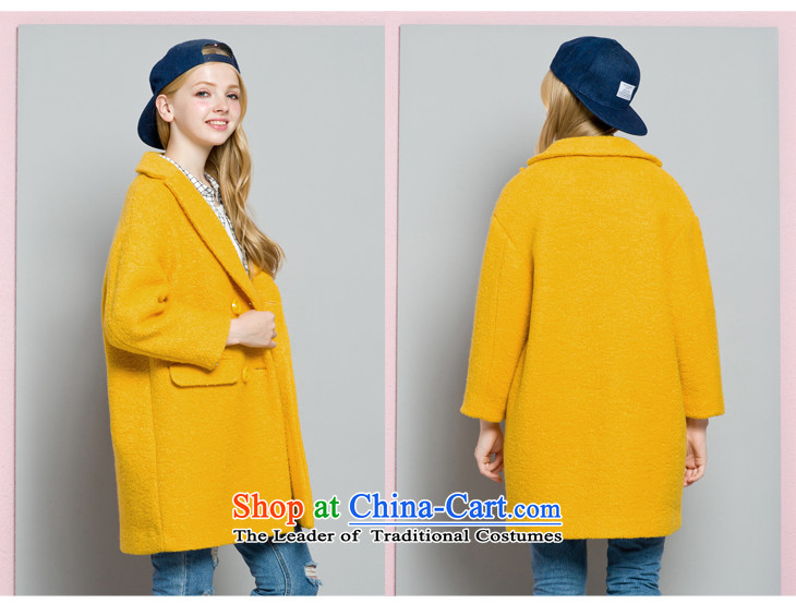 Lok-machi 2015 winter new women's stylish cocoon-candy colored coat L/165 green pictures, female price, brand platters! The elections are supplied in the national character of distribution, so action, buy now enjoy more preferential! As soon as possible.