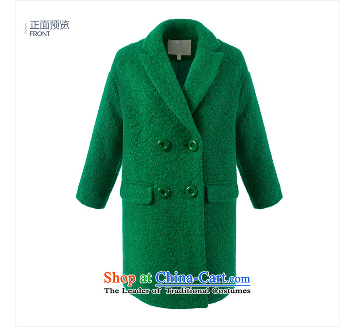 Lok-machi 2015 winter new women's stylish cocoon-candy colored coat L/165 green pictures, female price, brand platters! The elections are supplied in the national character of distribution, so action, buy now enjoy more preferential! As soon as possible.
