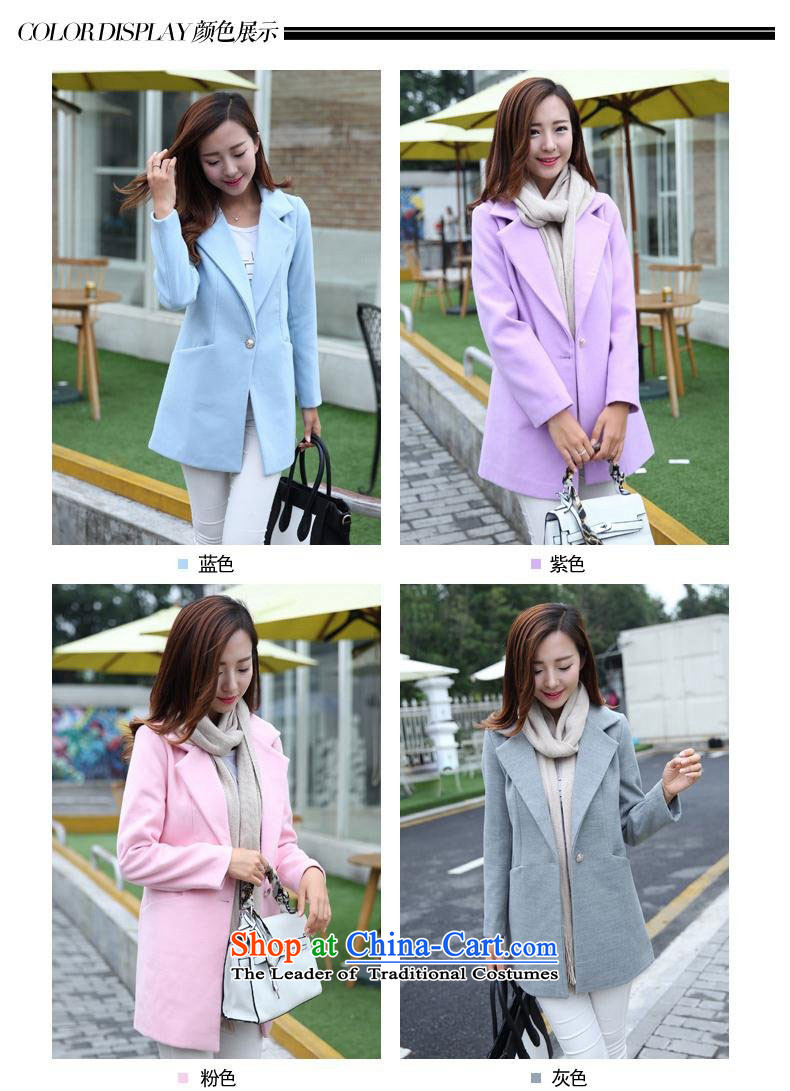 Are you yi 2015 autumn and winter new Korean women in long hair? female jacket for larger a wool coat female DYN2033 GRAY M picture, prices, brand platters! The elections are supplied in the national character of distribution, so action, buy now enjoy more preferential! As soon as possible.