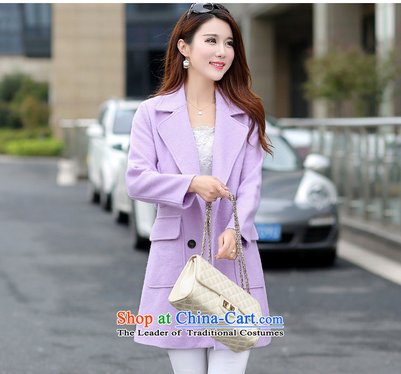  Gross? female jacket aimoonsa 2015 winter clothing new Korean version in Sau San long double-a wool coat for winter coats larger gross? blue XXL picture, prices, brand platters! The elections are supplied in the national character of distribution, so action, buy now enjoy more preferential! As soon as possible.