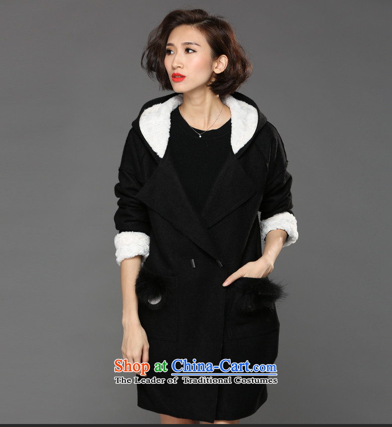The Eternal Sau 2015 large female winter clothing stylish black-and-white collision personality temperament black-colored coat 3XL picture, prices, brand platters! The elections are supplied in the national character of distribution, so action, buy now enjoy more preferential! As soon as possible.