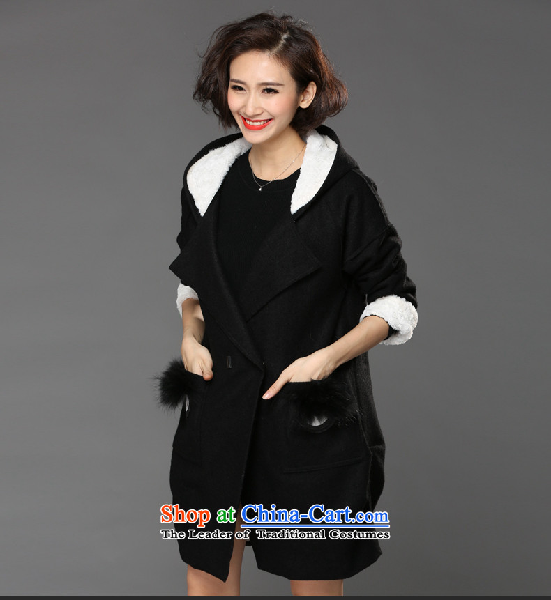 The Eternal Sau 2015 large female winter clothing stylish black-and-white collision personality temperament black-colored coat 3XL picture, prices, brand platters! The elections are supplied in the national character of distribution, so action, buy now enjoy more preferential! As soon as possible.
