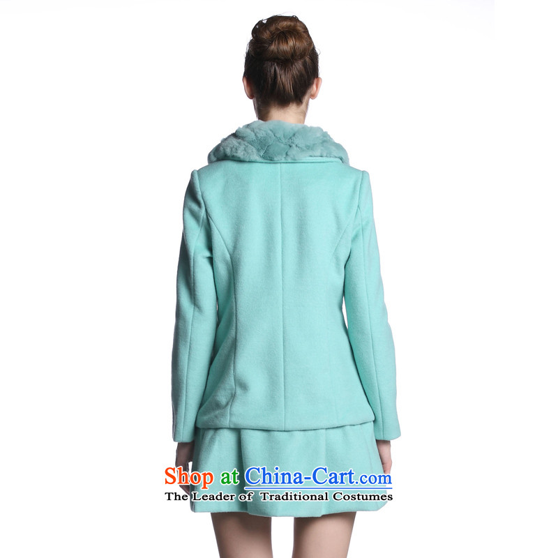 The process of green angora yiman trendy leave two long-sleeved coats, arts Otter's rabbit hair green vines trendy leave two long-sleeved coats, arts Otter's rabbit hair green vines trendy leave two long-sleeved green for coats quote ,yiman rabbit hair st