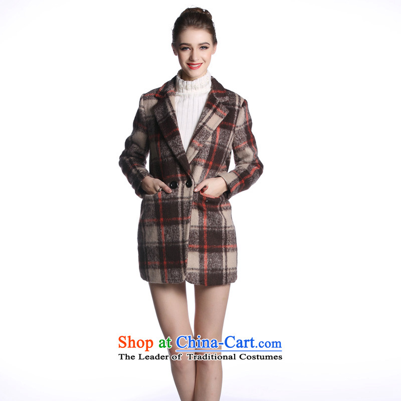 Maxilu coffee/multi-colored long-sleeved smart casual American coats, Hayek TERRACE COFFEE/multi-colored long-sleeved smart casual American coats, Hayek TERRACE COFFEE/multi-colored long-sleeved smart casual American coats ,MAXILU quote coffee/multi-color