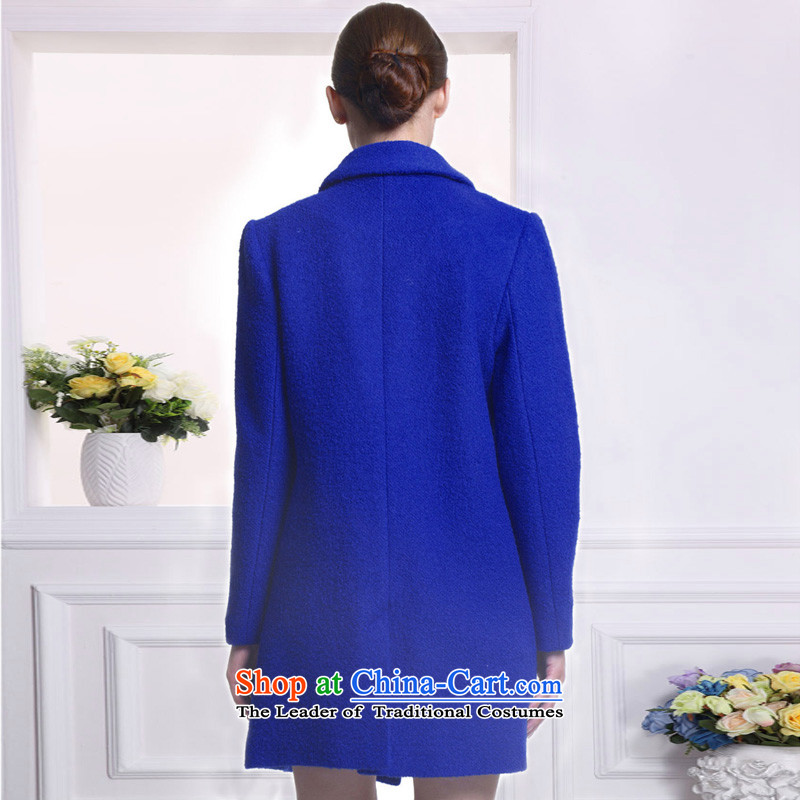 Stylish and classy blue MAXILU long-sleeved woolen coat, Hayek terrace stylish and classy blue long-sleeved woolen coat, Hayek terrace stylish and classy blue long-sleeved woolen coat quote ,MAXILU stylish and classy blue long-sleeved woolen coat Quote
