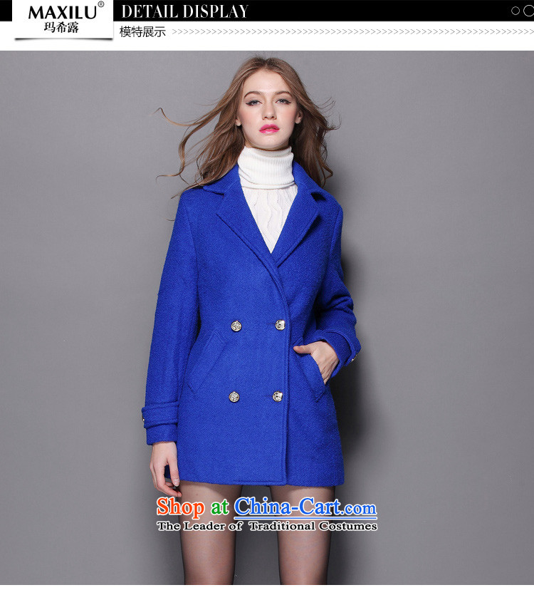 (Hayek terrace blue stylish commuter long-sleeved woolen coat- Provide Hayek terrace blue stylish commuter long-sleeved woolen coat is supplied in the national price character minimum and includes MAXILU blue stylish commuter long-sleeved woolen coat web and purchase guide Hayek terrace blue stylish commuter long-sleeved woolen coat pictures, stylish blue long-sleeved commuter woolen coat parameters, royal blue stylish commuter long-sleeved woolen coat comments, royal blue stylish commuter long-sleeved woolen coat of ideas and stylish blue long-sleeved commuter woolen coat skills information, online shopping Hayek terrace blue stylish commuter long-sleeved woolen coat, assured and easy
