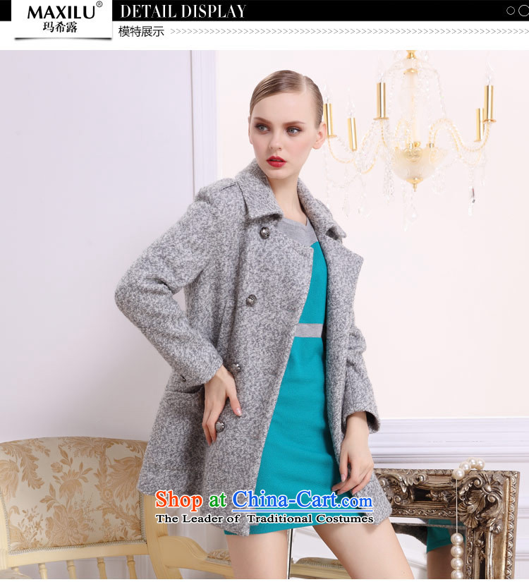 (Hayek terrace female gray elegant double-long-sleeved coat- Provide Hayek terrace female gray elegant double-long-sleeved coats are supplied in the national character of the lowest price, and includes an elegant gray female MAXILU double-long-sleeved coats, and Purchase Guide Web Hayek terrace female gray elegant double-long-sleeved coats pictures, female gray elegant double-long-sleeved coats, female gray elegant parameters, double-long-sleeved coats, female gray elegant comments, double-long-sleeved coats of ideas and female gray elegant double-long-sleeved coats skills information, online shopping Hayek terrace female gray elegant double-long-sleeved coats, assured and easy