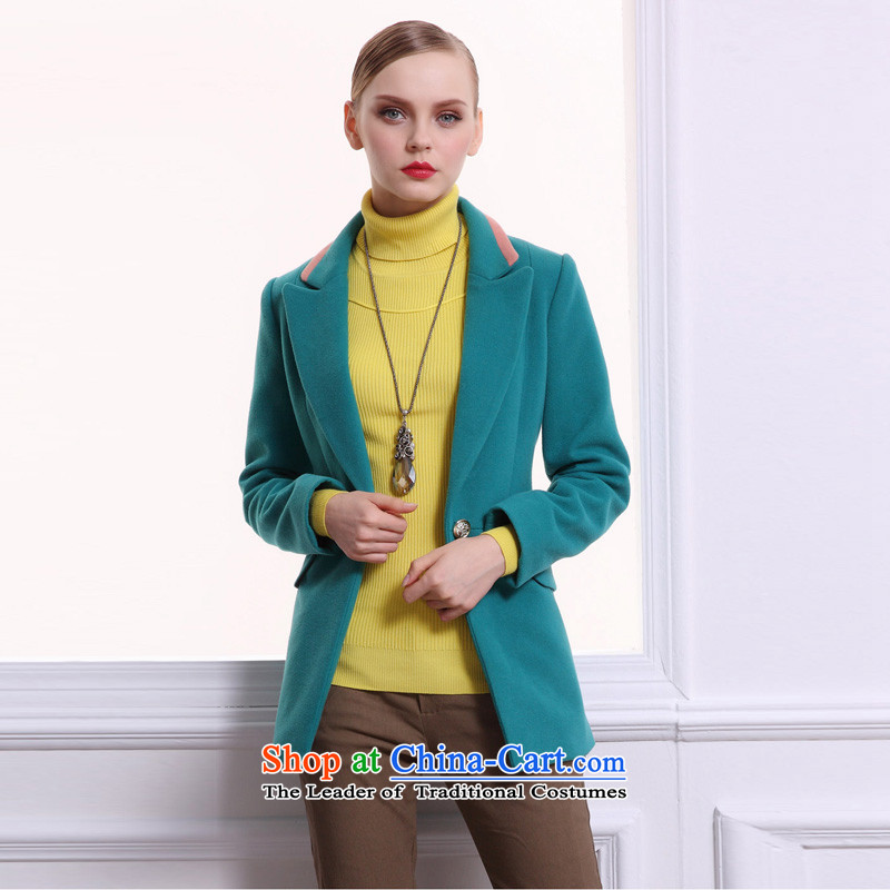 Hayek terrace _female_ Green stylish MAXILU temperament commuter long-sleeved coats M862A3050C07 L