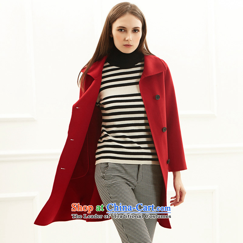 Po Chong _BAOCHUANG_ Ms. 6921A706002 red double-sideS coats and stylish
