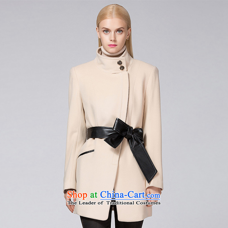 Ditto D13DR580?autumn and winter new stylish collar in the long hair? coats m apricot?M