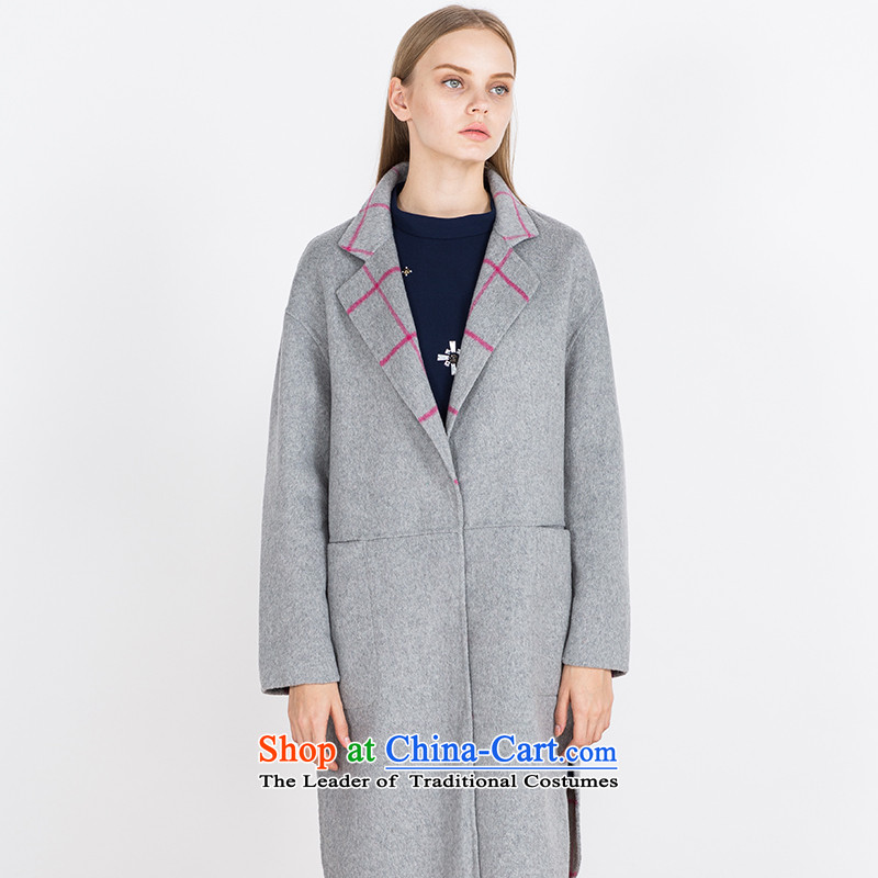 Send _EUROPRIMO_ energy checkered double-side coats ofthe Gray EUEQD524L