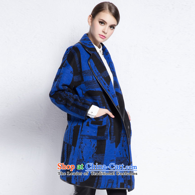 The multi-colored loose MAXILU coats trend, Hayek terrace blue multi-color coats tide of liberal Hayek terrace blue multi-color coats of liberal trend ,MAXILU quote blue multi-color coats of trend relaxd Quote