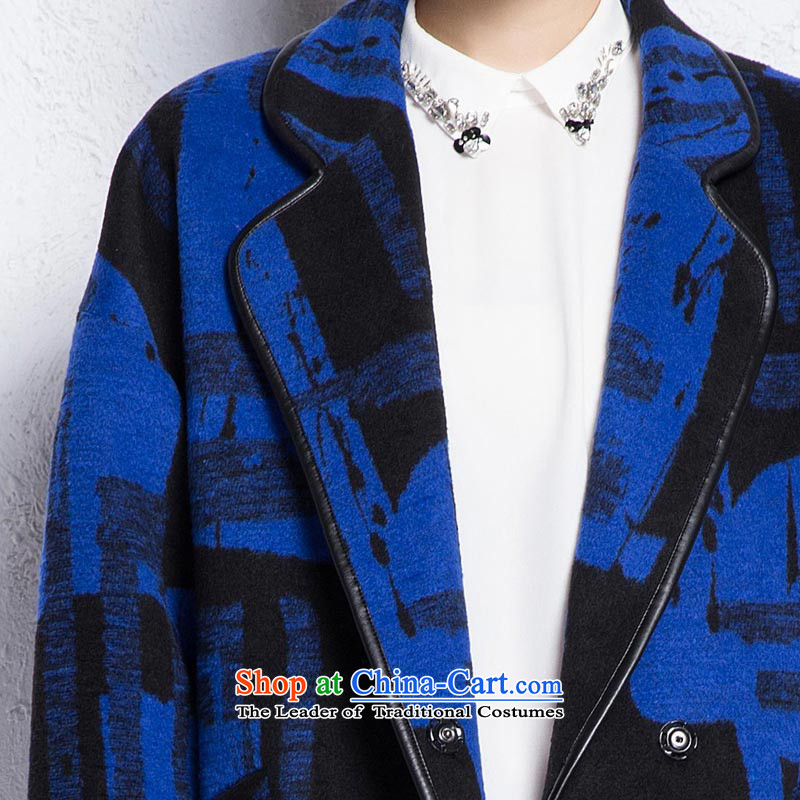 The multi-colored loose MAXILU coats trend, Hayek terrace blue multi-color coats tide of liberal Hayek terrace blue multi-color coats of liberal trend ,MAXILU quote blue multi-color coats of trend relaxd Quote